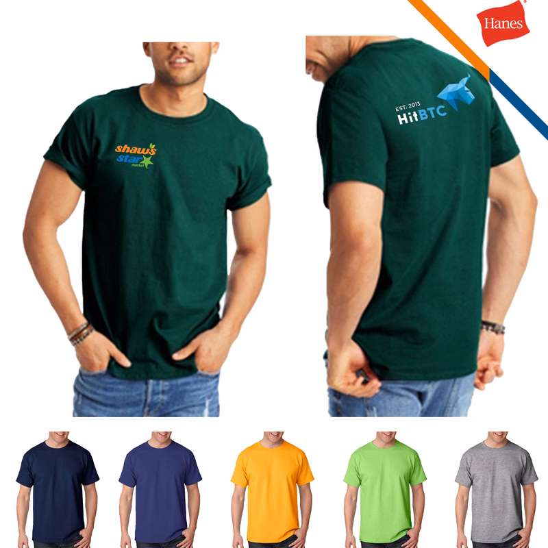 Hanes® 6.1 oz 100 % Cotton Preshrunk T-shirts