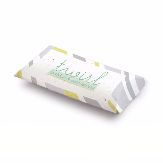 Single-Sided Seed Paper Pillow Boxes