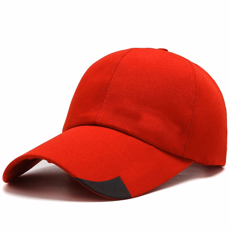 Breathable Peaked Baseball Cap with Mesh