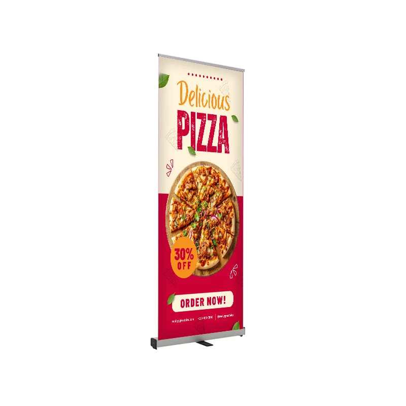 24"W x 80"H Monza™ Fx Retractable Banner Stand, Hardware Only 1