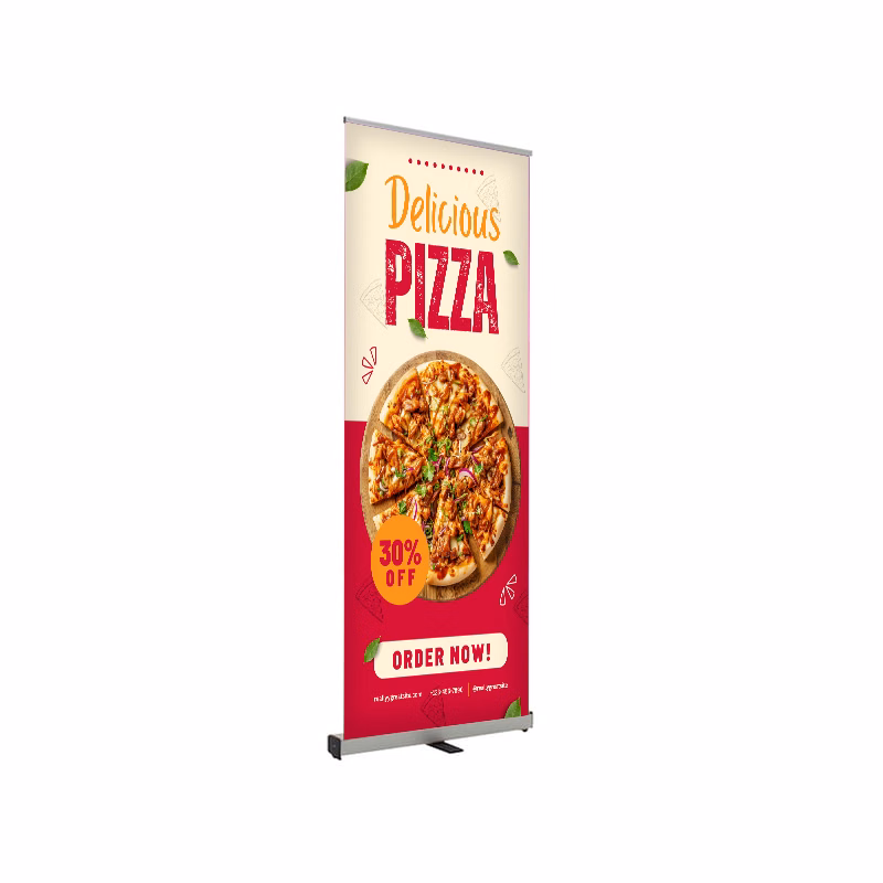 24"W x 80"H Monza™ Fx Retractable Banner Stand, Hardware Only