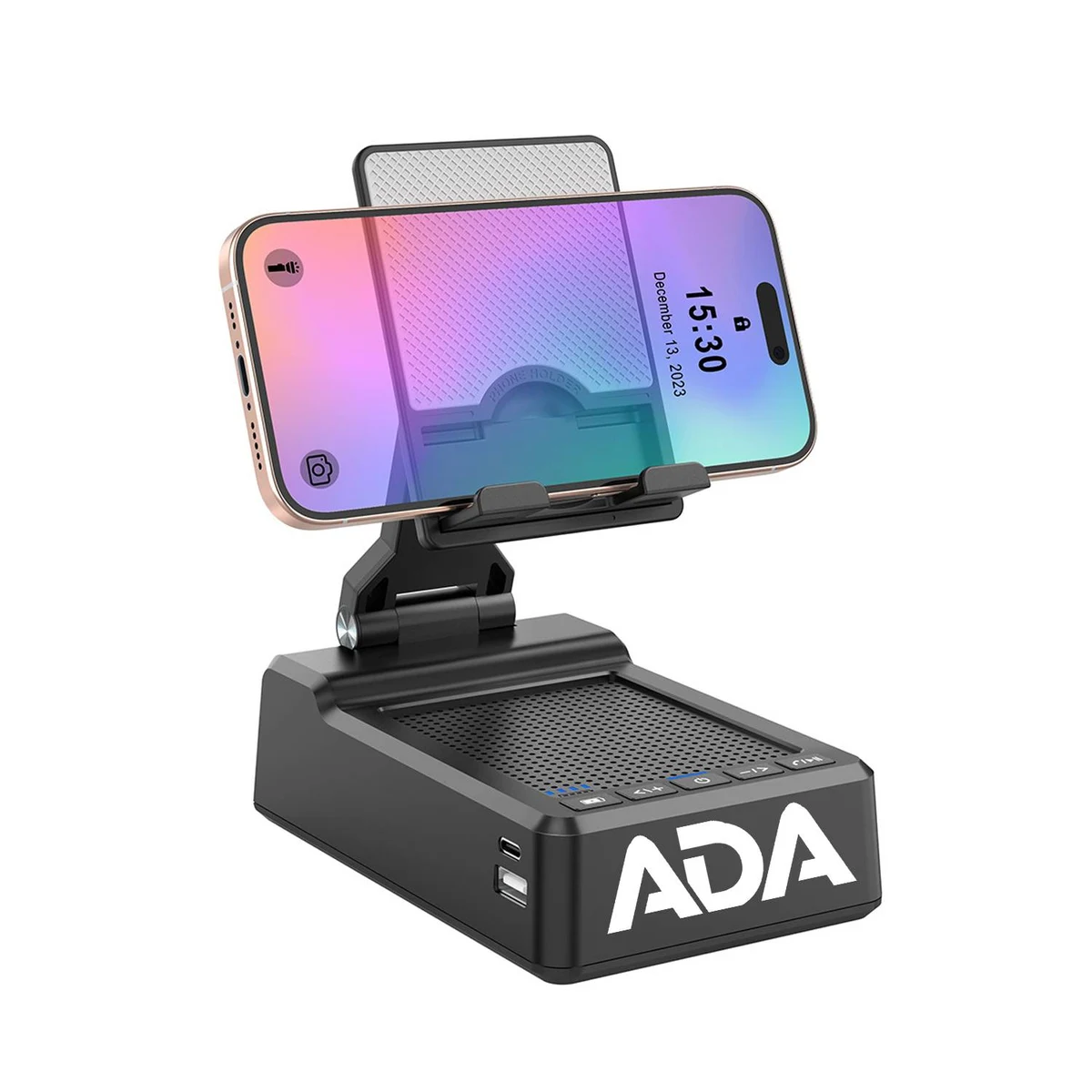 2 in 1 Plastic Foldable Wireless Speaker Phone Stand 1