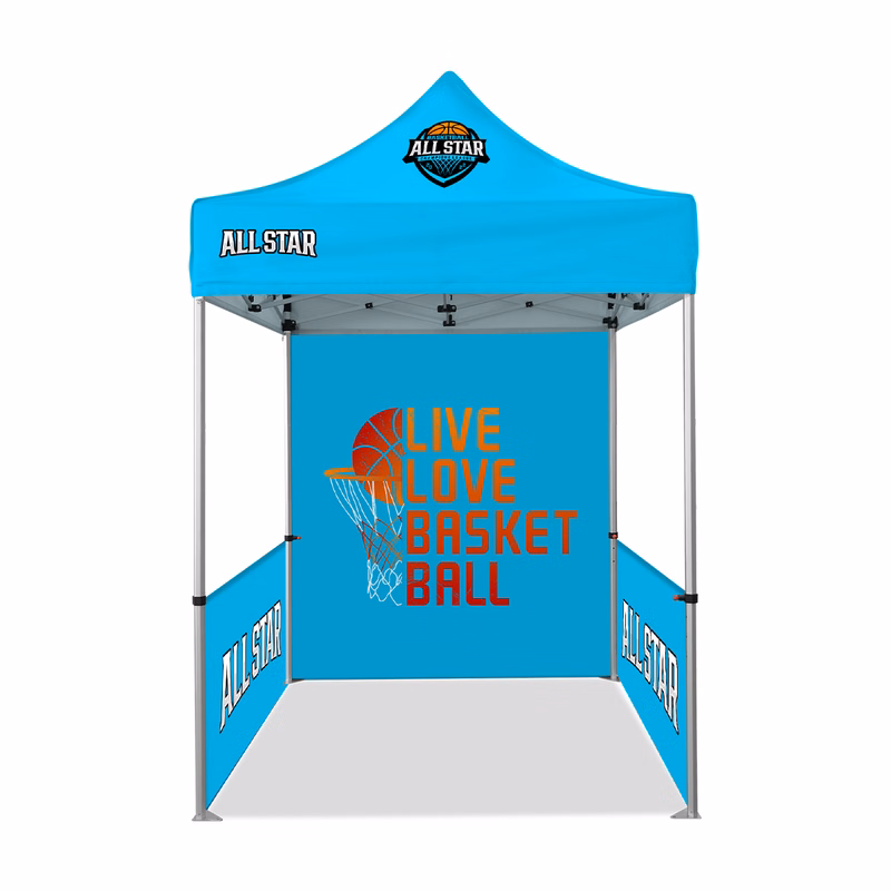 5'x5' Standard Hex Aluminum Frame Tent w/Rear Wall & Side Walls
