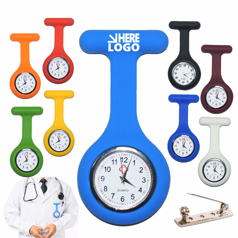 MOQ 50 Silicone Waterproof Nurse Watch Pins