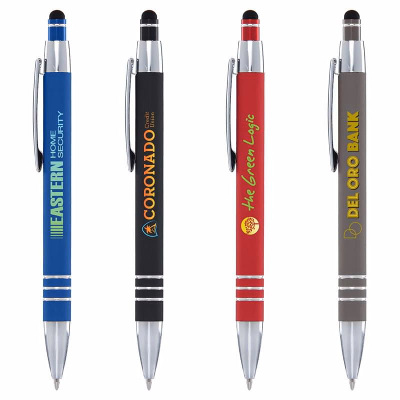 Ultimate Soft w/ Stylus - Laser Engraved - Metal Pen