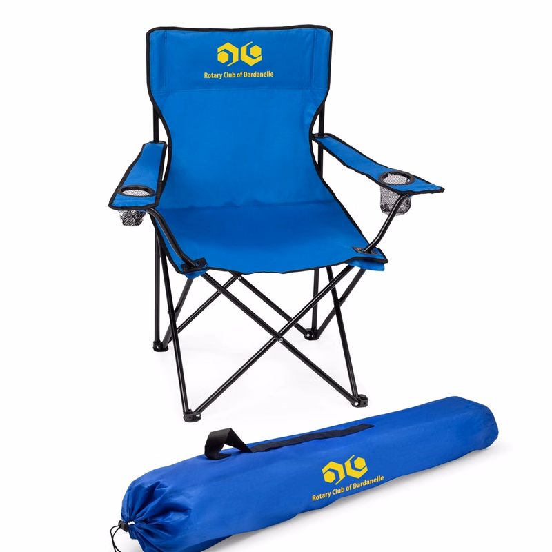 Folding Chair With Double Cup Holder
