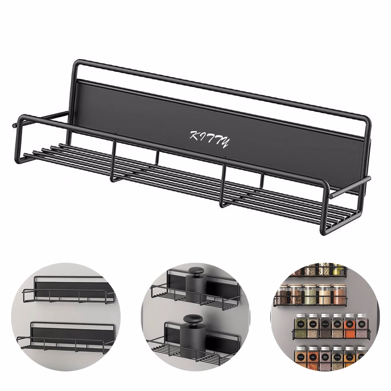 Multi-Functional Drill-Free Refrigerator Storage Rack