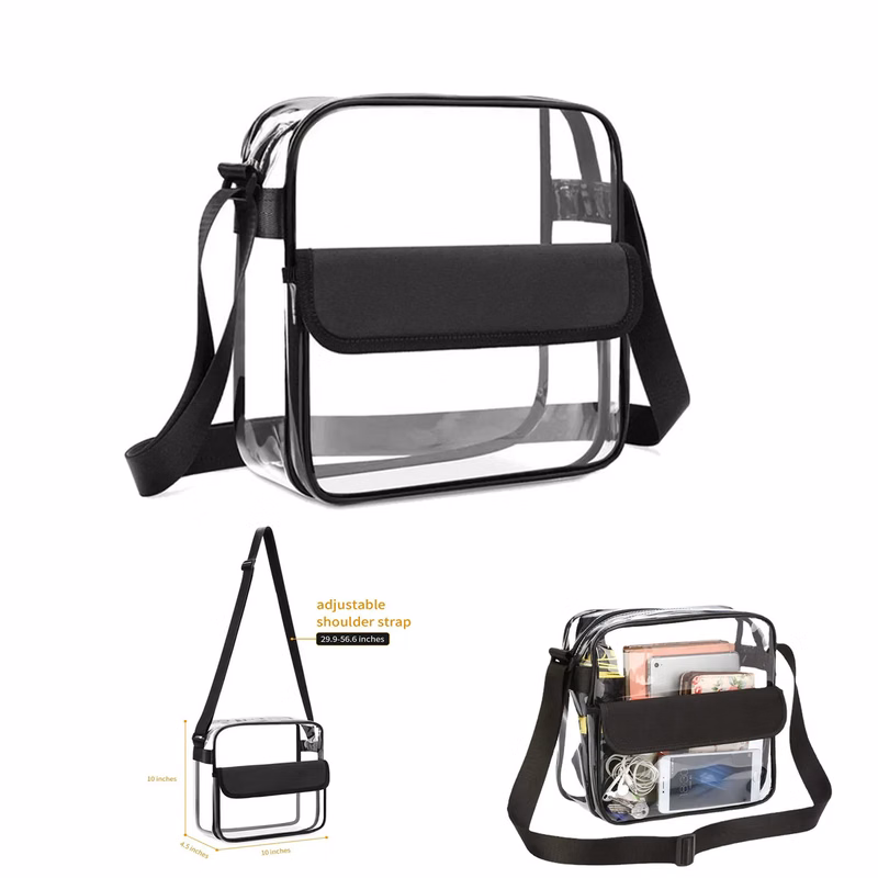 Clear Cross Body Messenger Bag