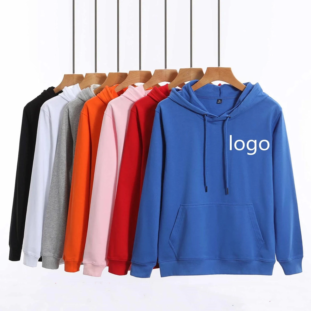 Unisex Women Men's 95% Cotton Casual Hooded Sweatshirt 1