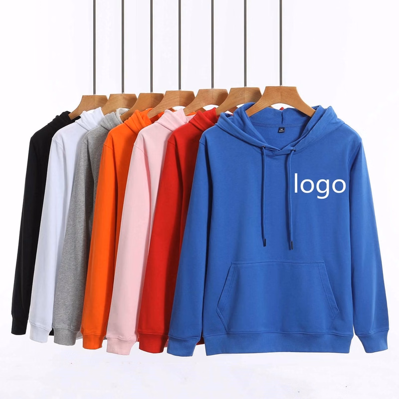 Unisex Women Men's 95% Cotton Casual Hooded Sweatshirt