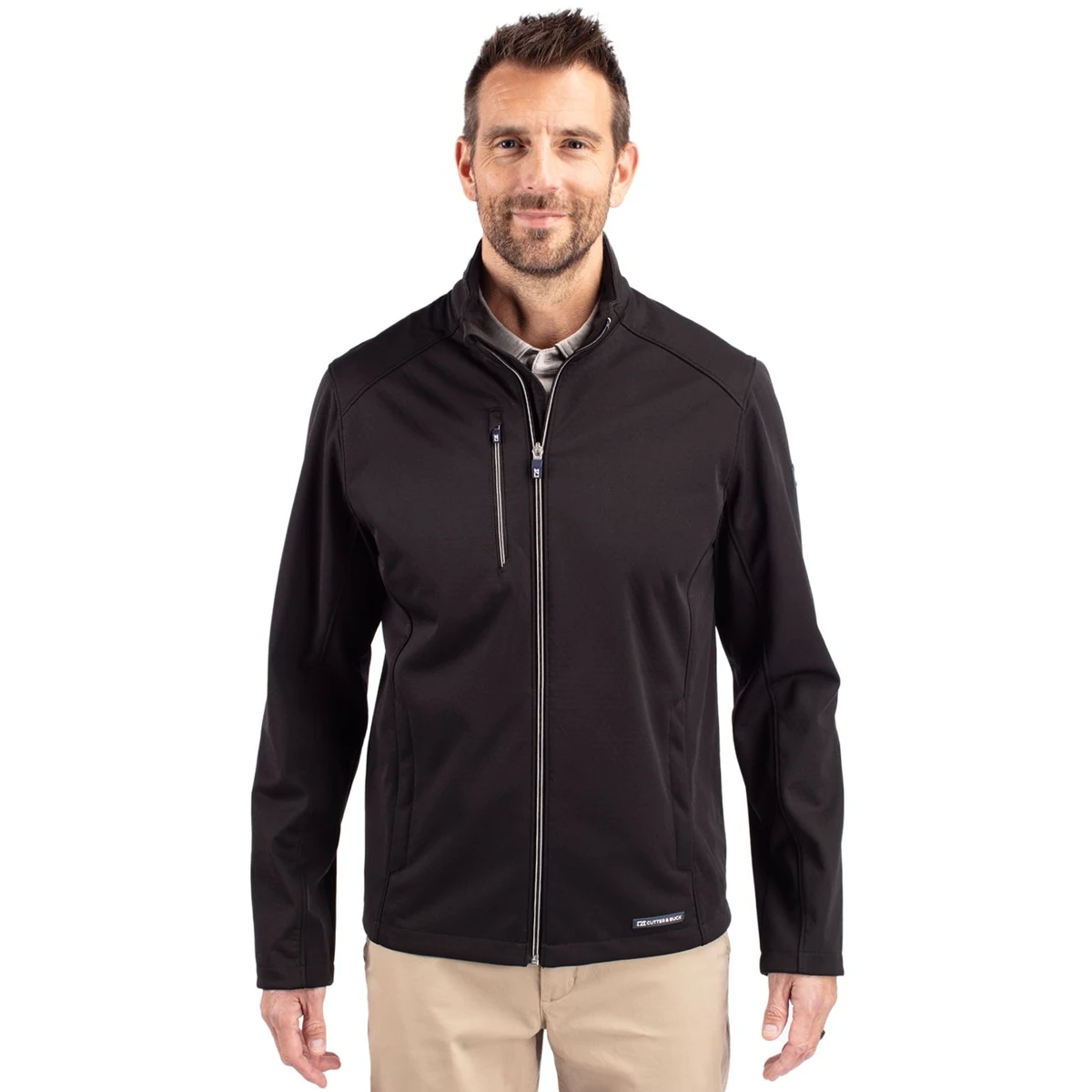 Cutter & Buck Evoke Recycled Honeycomb Fleece Mens Full Zip Jacket 1