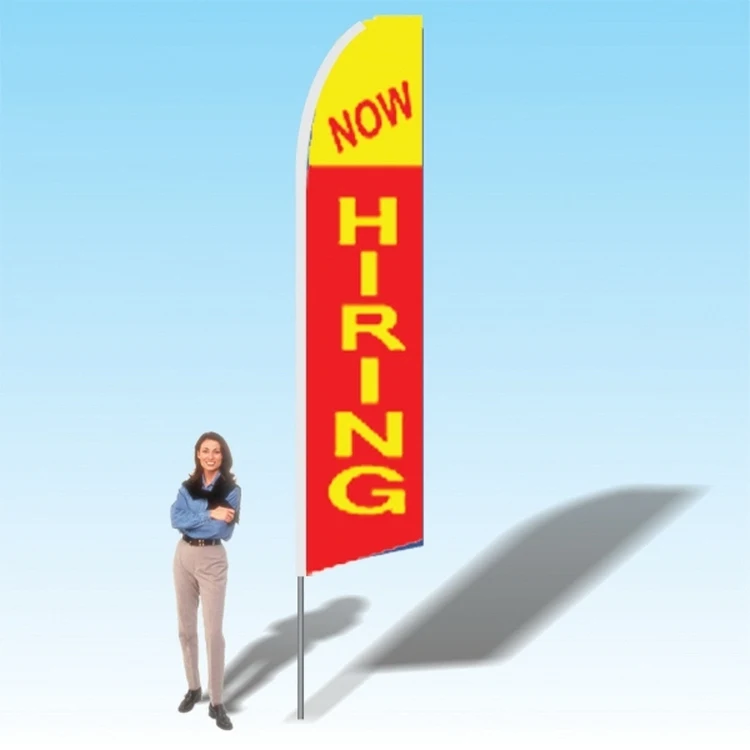 15FT Now Hiring Advertising Banner Flag 1