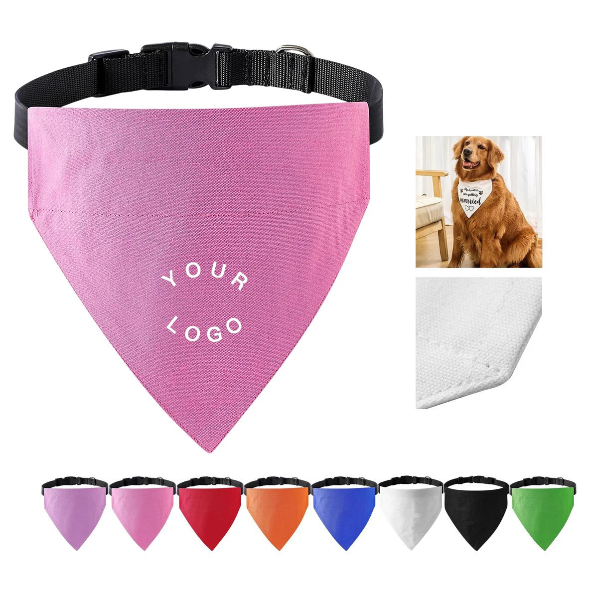 Lightweight Dog Bandana Collar for Photos or Events 1