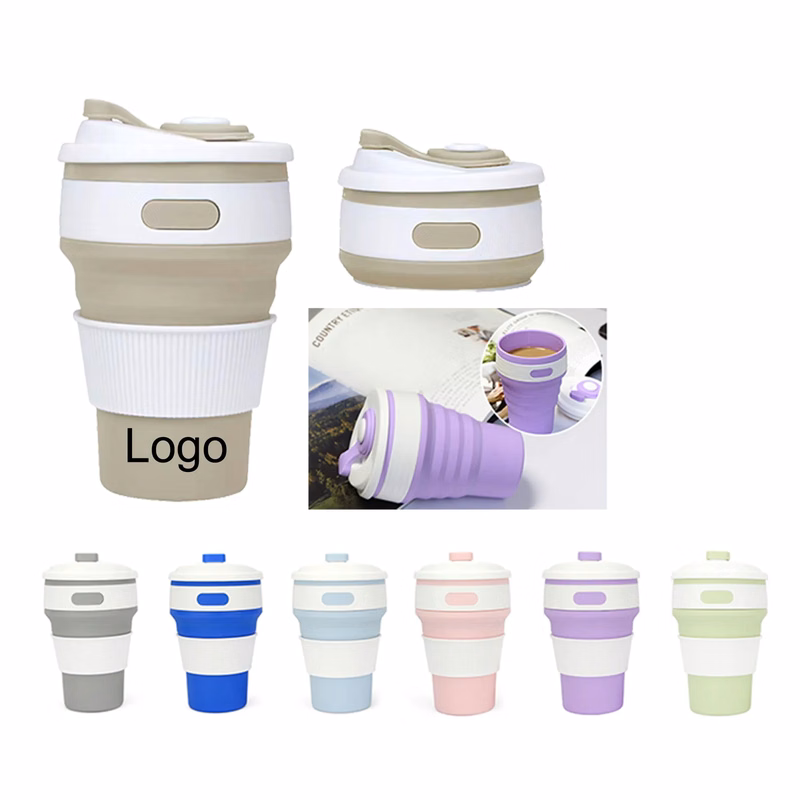 Collapsible Silicone Travel Cup Foldable