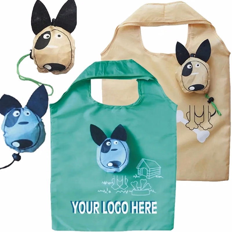 Dog Shaped Foldable Shopping Tote Bag