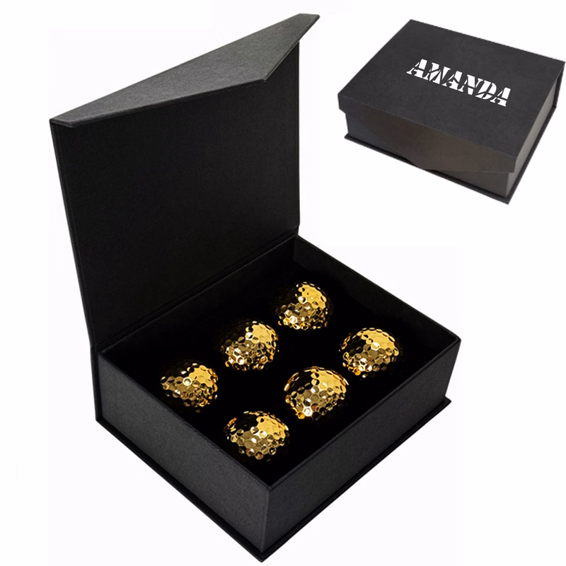 Gold Plated Golf Ball Gift Set