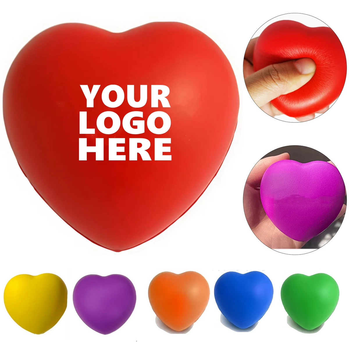 PU Heart Shape Stress Ball 1