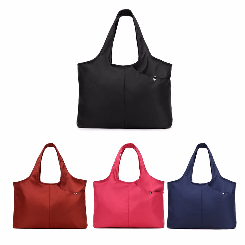 Nylon Waterproof Large Tote Shoulder Handbag