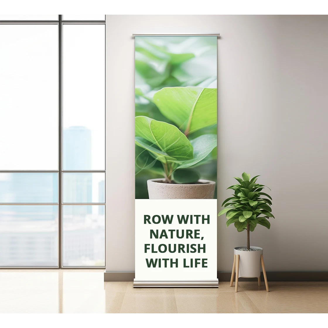 Silverstep 24" x 85" Retractable Banner Stand (Graphic only) 1