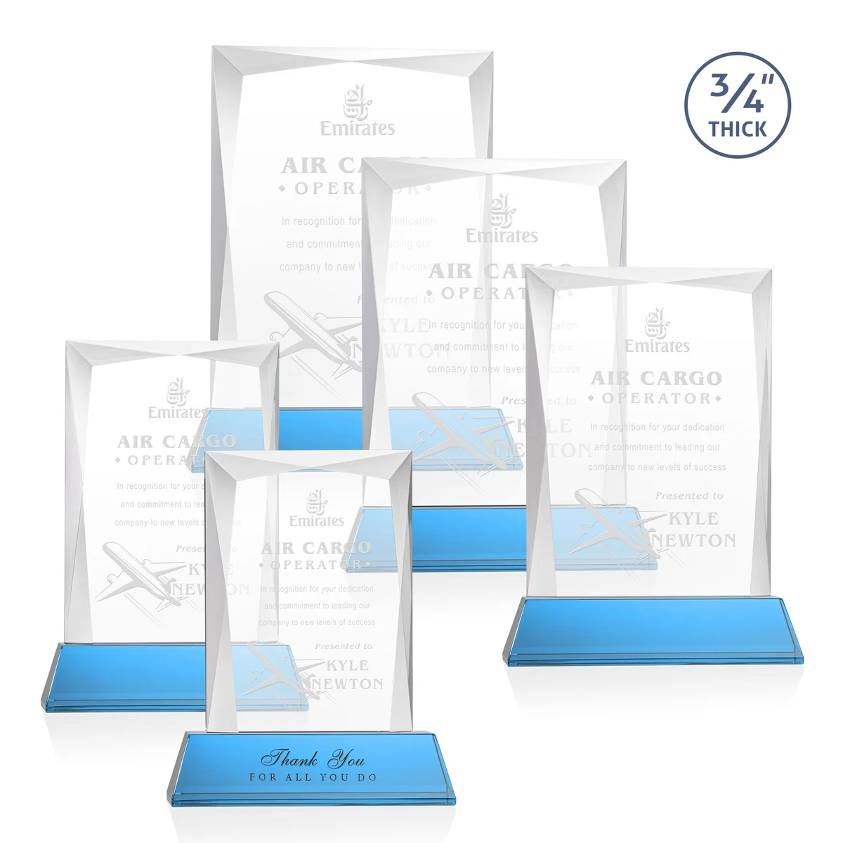 Messina Award on Newhaven Base - Sky Blue 1