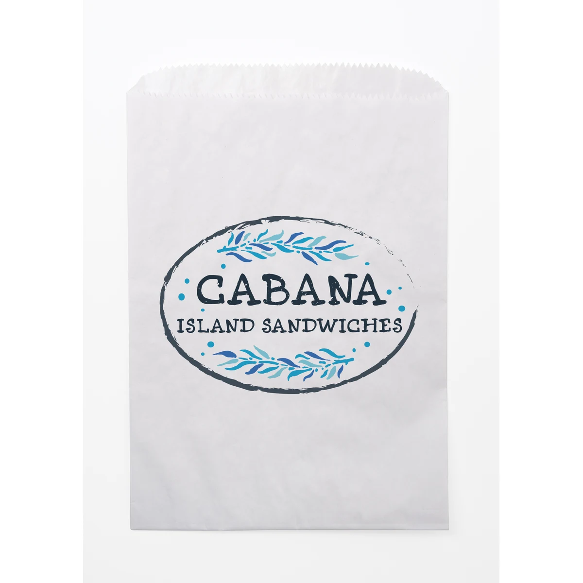 Full Color White Food Safe Paper Bags (6.75" x 9.25") 1