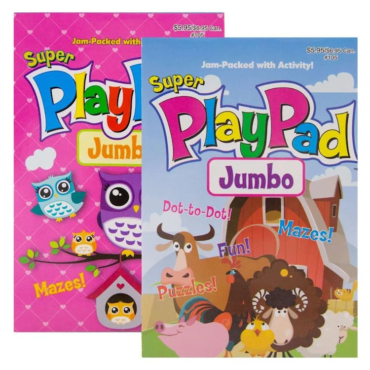 Super Jumbo Play Pads - Digest Size Two Titles 1