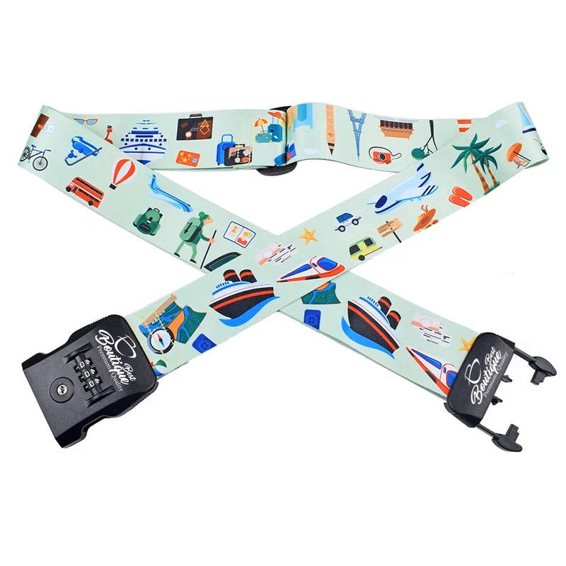 TSA Approved Polyster Luggage Strap With Password Lock