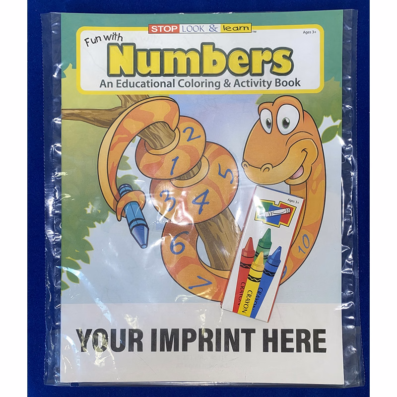 COLORING SET - Fun With Numbers Coloring Book Fun Pack