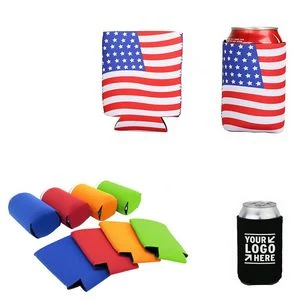 Insulated Neoprene Bottle Cooler With Opener, custom koozie with logo imprint 1
