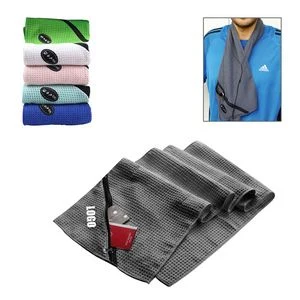 Fitness Gym Travel Bath Towel With Zip Pocket 1