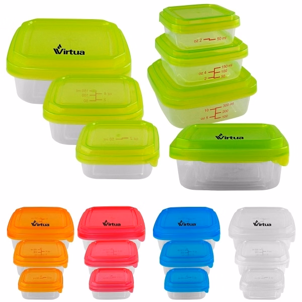 Square Portion Control Containers