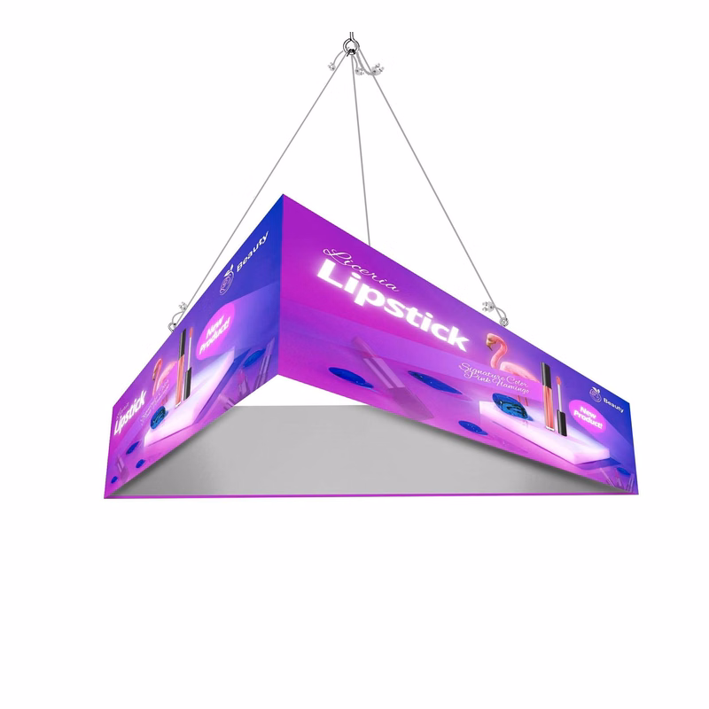 Skytube Triangle Hanging Banners, Single Sided Package (8ft x 2ft)