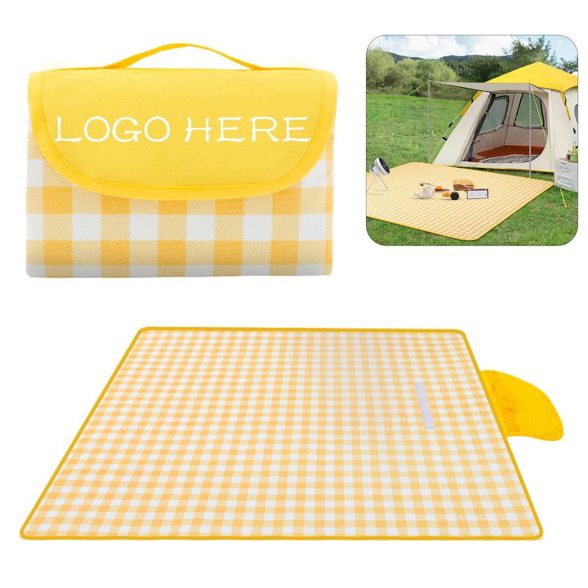 Camping Beach Mat with Carry Strap 1