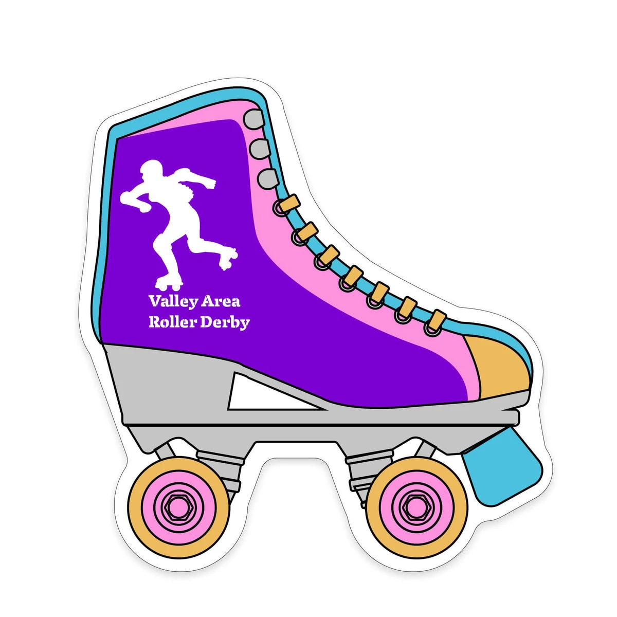 Roller Skate Shaped NoteKeeper™ Magnet 35 Mil 1