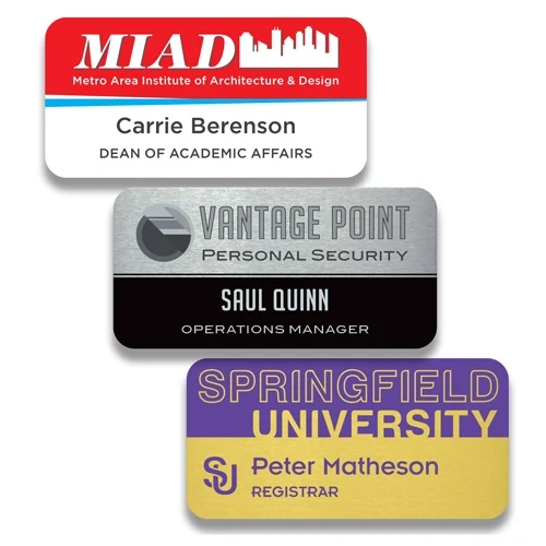 Aluminum Name Badge 1