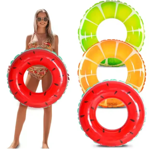 PVC fruit pattern swimming ring 1