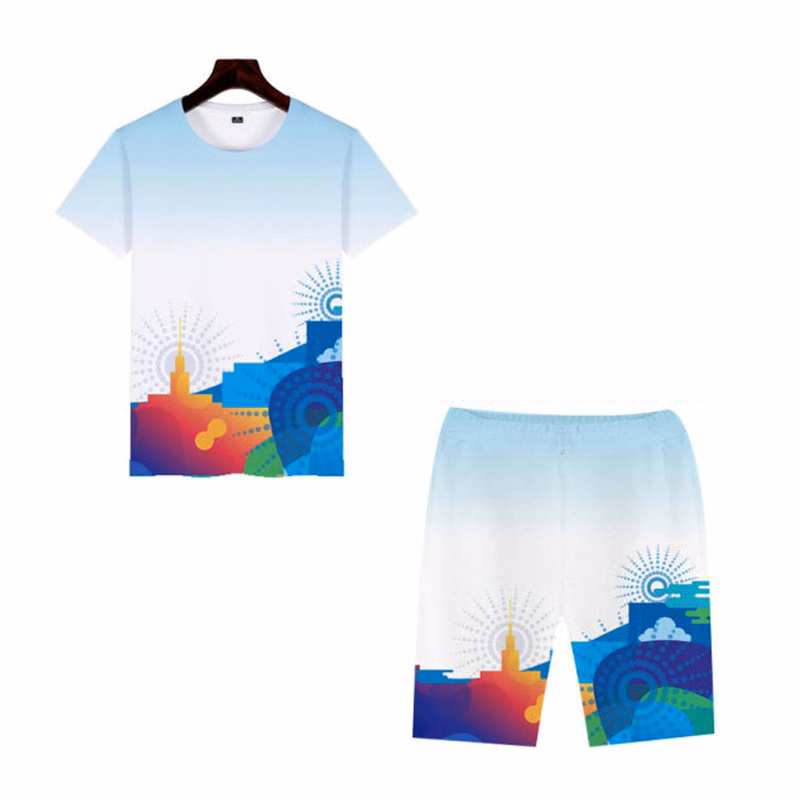 Full Color Tee Shirt And Shorts Set