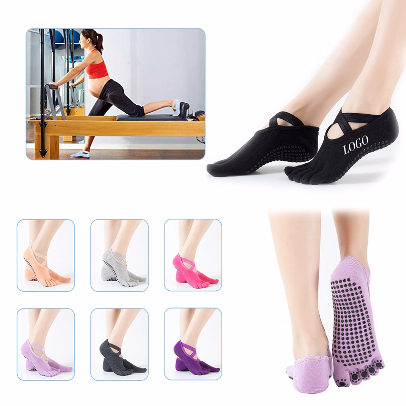 Non Slip Five Toe Yoga Socks