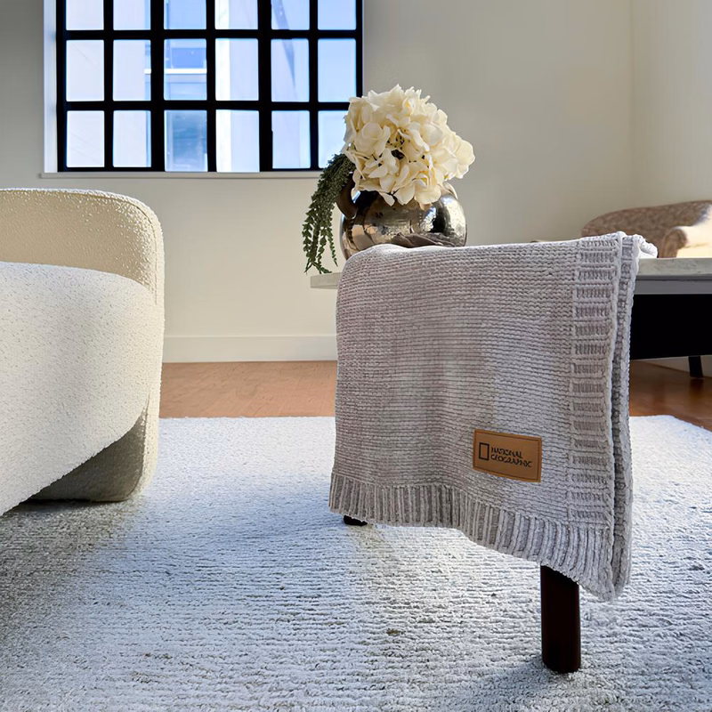 Chenille Knit Throw