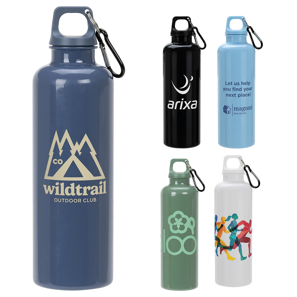 Aloha 25 oz RPET Reusable Bottle w/ Carabiner 1