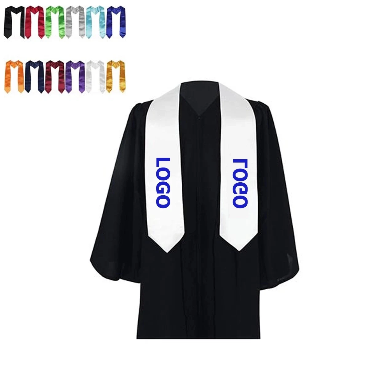 Classic Graduation Stoles Unisex Adult 72" / 60" Long 1