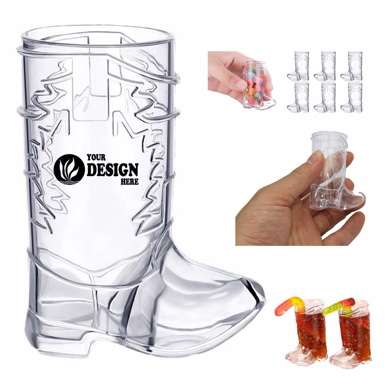 Plastic Cowboy Boot Shot Glass