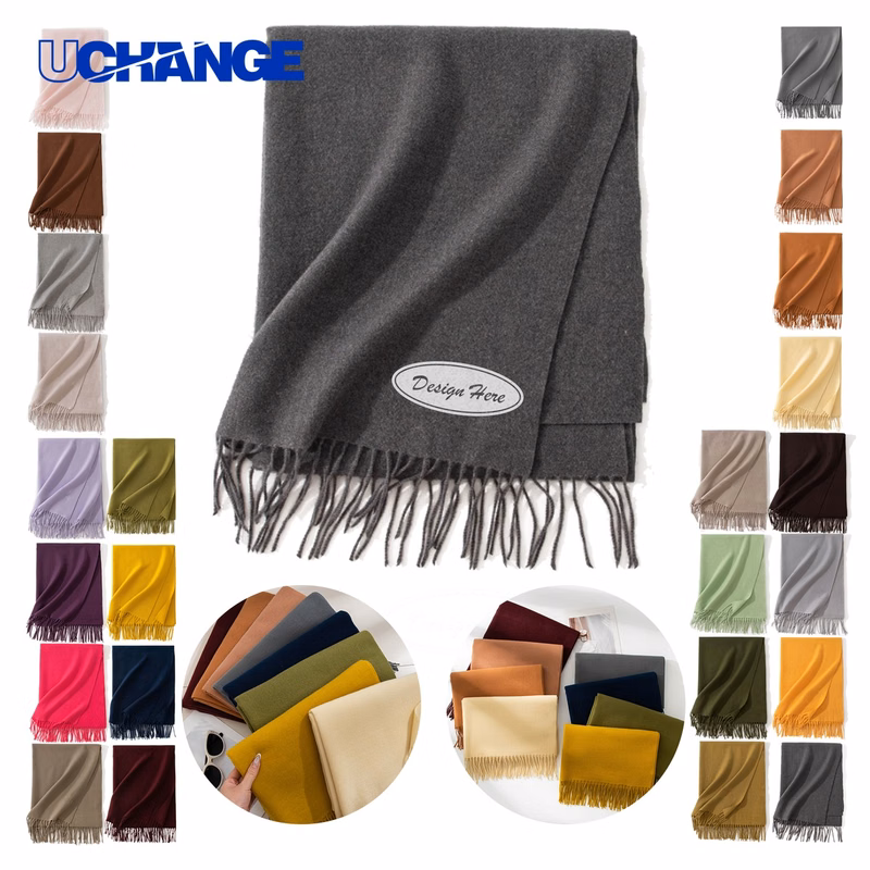 Branded Fringe Scarf Set