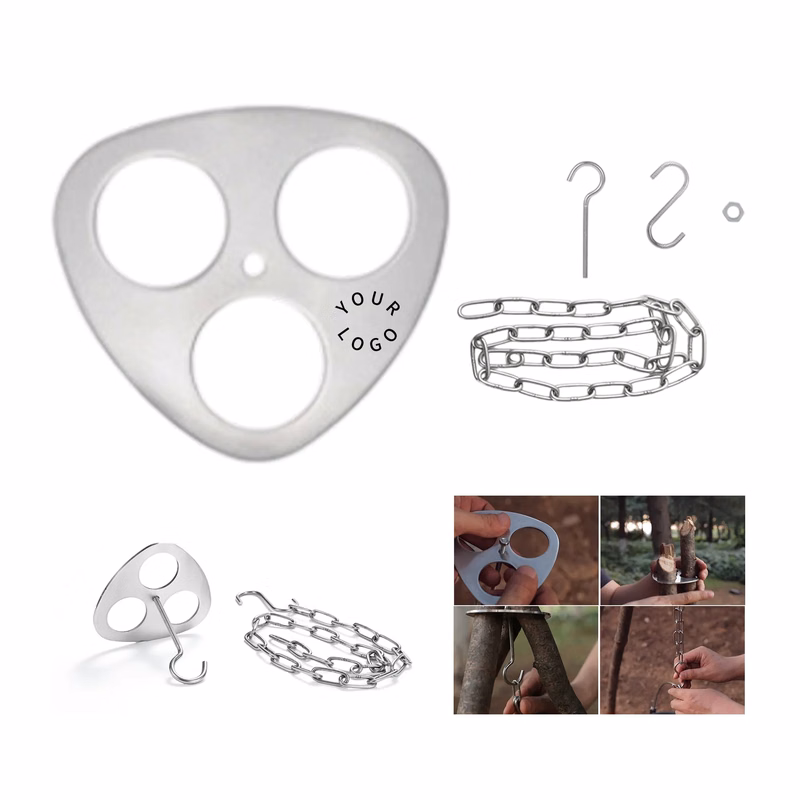 Stainless Steel Tripod Hanging Rack for Camping