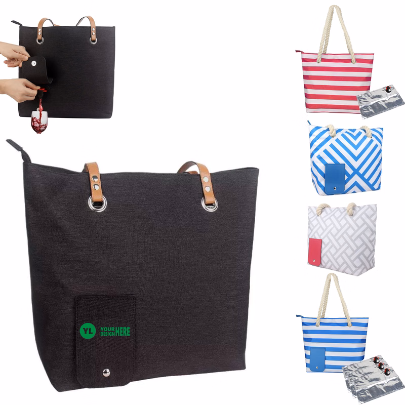 Christmas Themed Wine Handbag