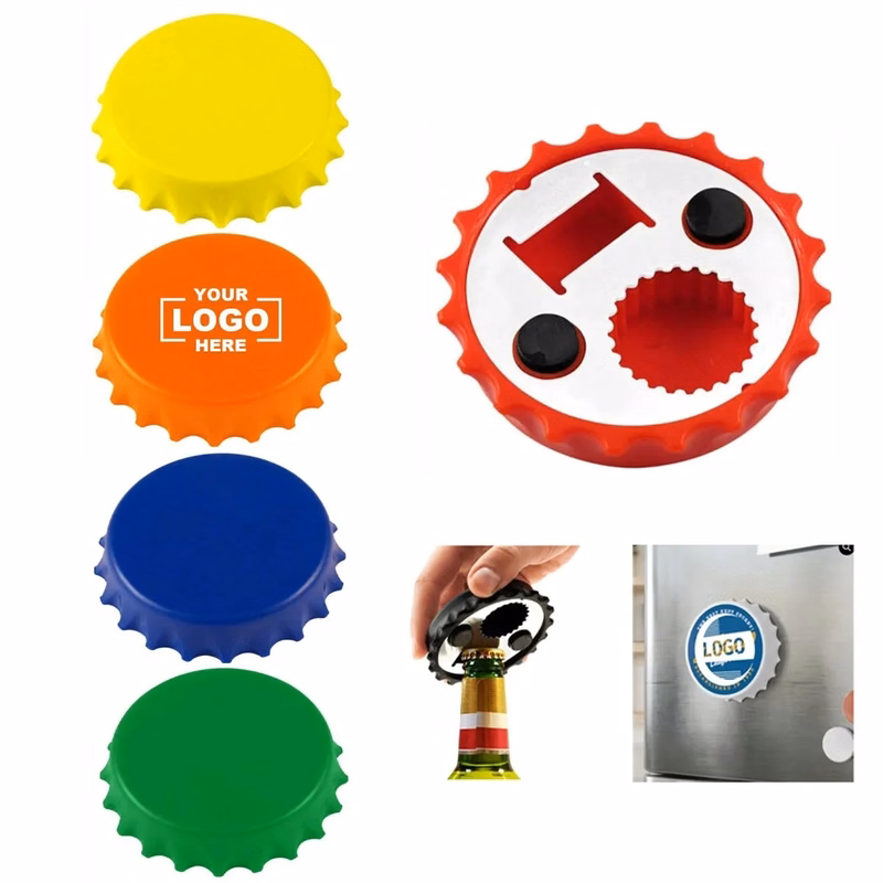 Fridge magnet beer bottle opener