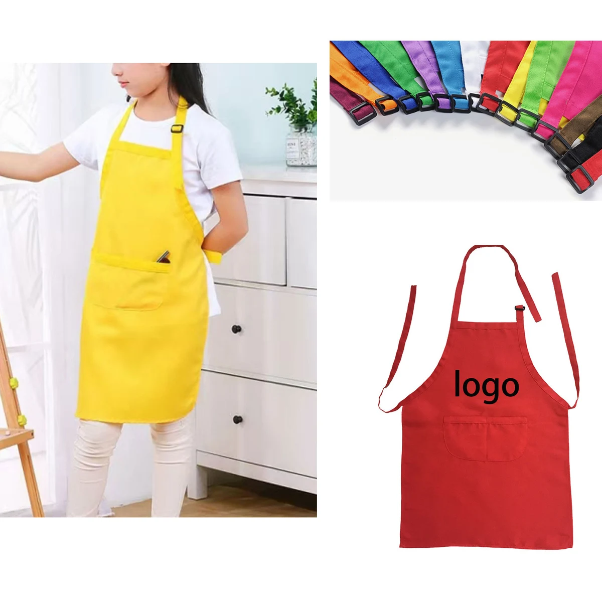 Kids Adjustable Baking Apron 1