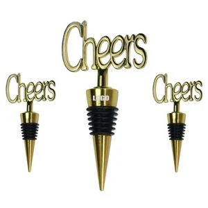 Stylish Cheers Themed Wine Cork Stopper 1
