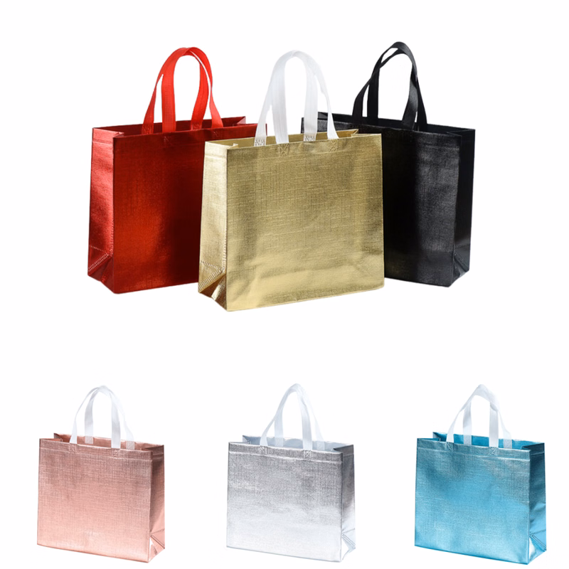 Reusable Glossy Non-Woven Tote Bag