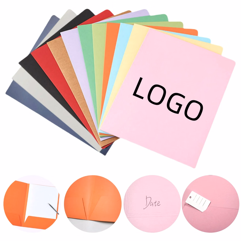 A4 Two-Page Multicolor Office Paper Folder